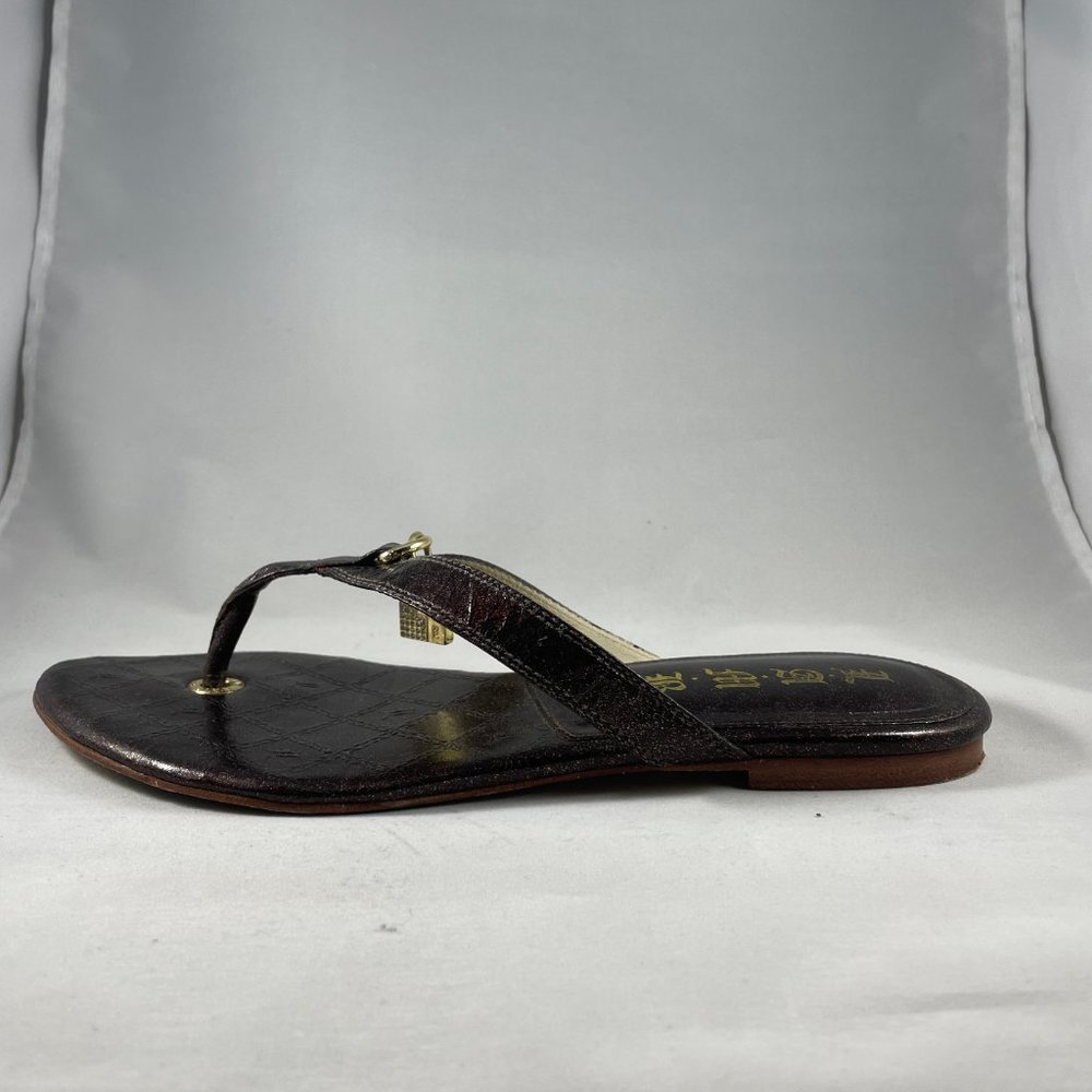 L.A.M.B. By Gwen Stefani Thong Sandals BROWN 7.5 - Picture 6 of 8